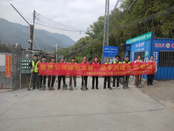 斗门项目党支部联动村委，植绿绘就生态画卷